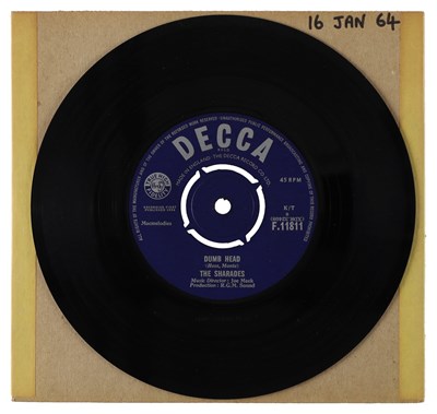 Lot 28 - THE SHARADES – DUMB HEAD UK DECCA 7” (F.11811)