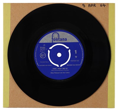 Lot 29 - BRIAN DIAMOND AND THE CUTTERS – SHAKE, SHOUT AND GO UK FONTANA 7” (TF 452)