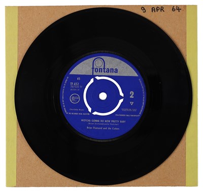 Lot 29 - BRIAN DIAMOND AND THE CUTTERS – SHAKE, SHOUT AND GO UK FONTANA 7” (TF 452)
