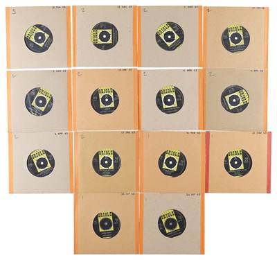 Lot 36 - 1963 - ORIOLE - BEAT - 7" SINGLE PACK - IAN & THE ZODIACS, BOBBY SANSOM AND THE GIANTS