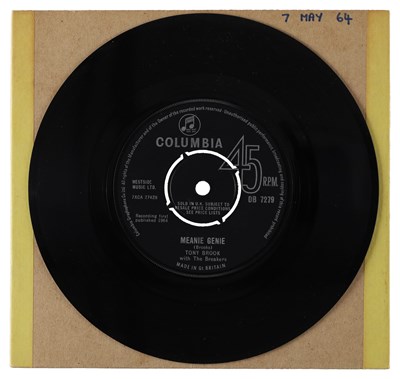 Lot 38 - TONY BROOK WITH THE BREAKERS – MEANIE GENIE UK COLUMBIA 7” (DB 7279)