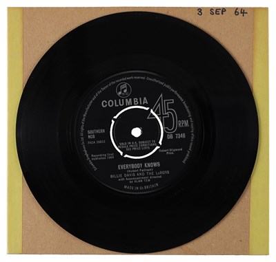Lot 39 - BILLIE DAVIS AND THE LEROYS – WHATCHA' GONNA DO UK COLUMBIA 7” (DB 7346)