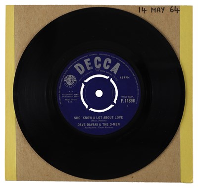 Lot 40 - DAVE DAVANI & THE D-MEN – MIDNIGHT SPECIAL UK DECCA 7” (F.11896)