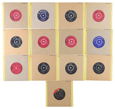 Lot 45 - 1964 - JAN TO MAY - BEAT - 7" SINGLE PACK - THE SHEFFIELDS, JOHNNY CARR AND THE CADILLACS