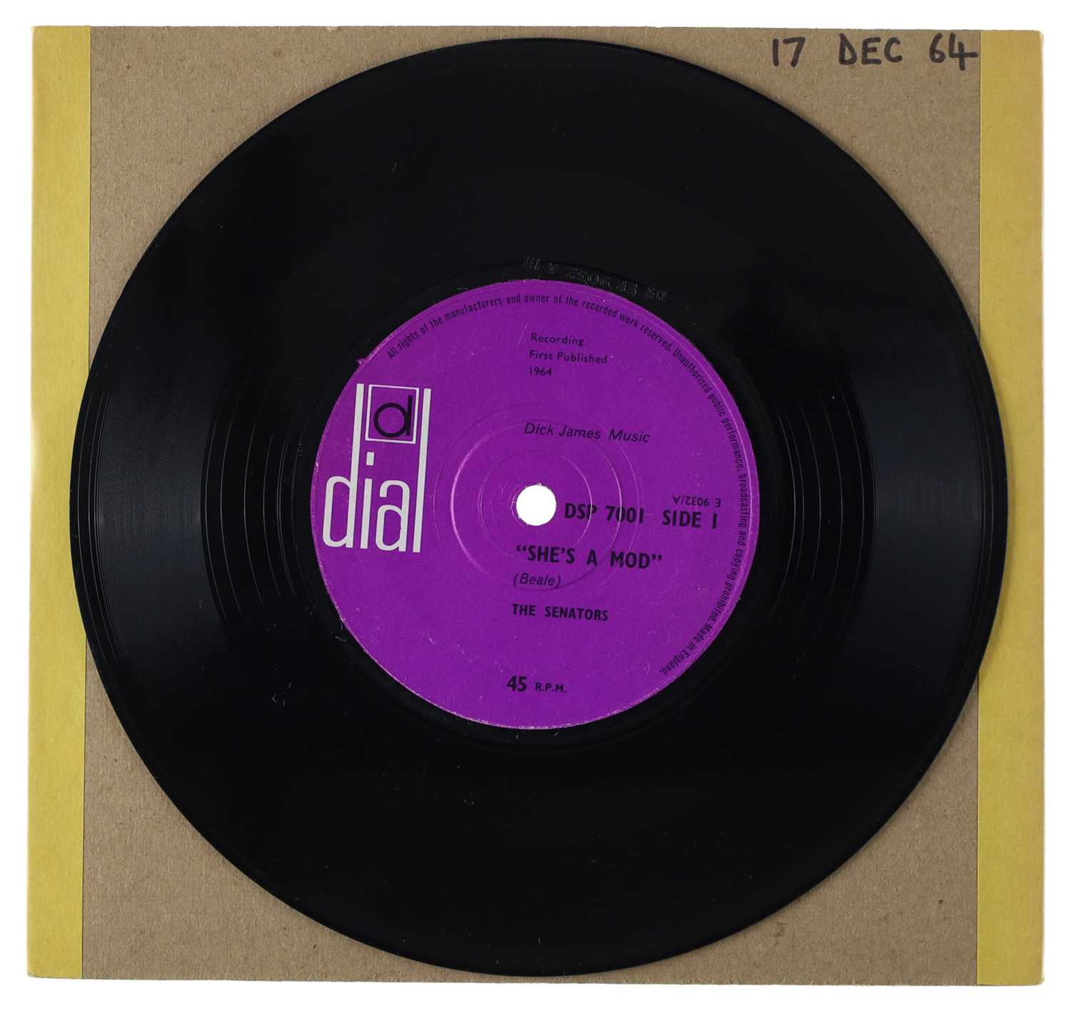 Lot 56 - THE SENATORS – SHE'S A MOD UK DIAL 7” (DSP 7001)