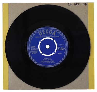 Lot 60 - THE CLASSMATES – GO AWAY UK DECCA 7” DEMO (F.12047)