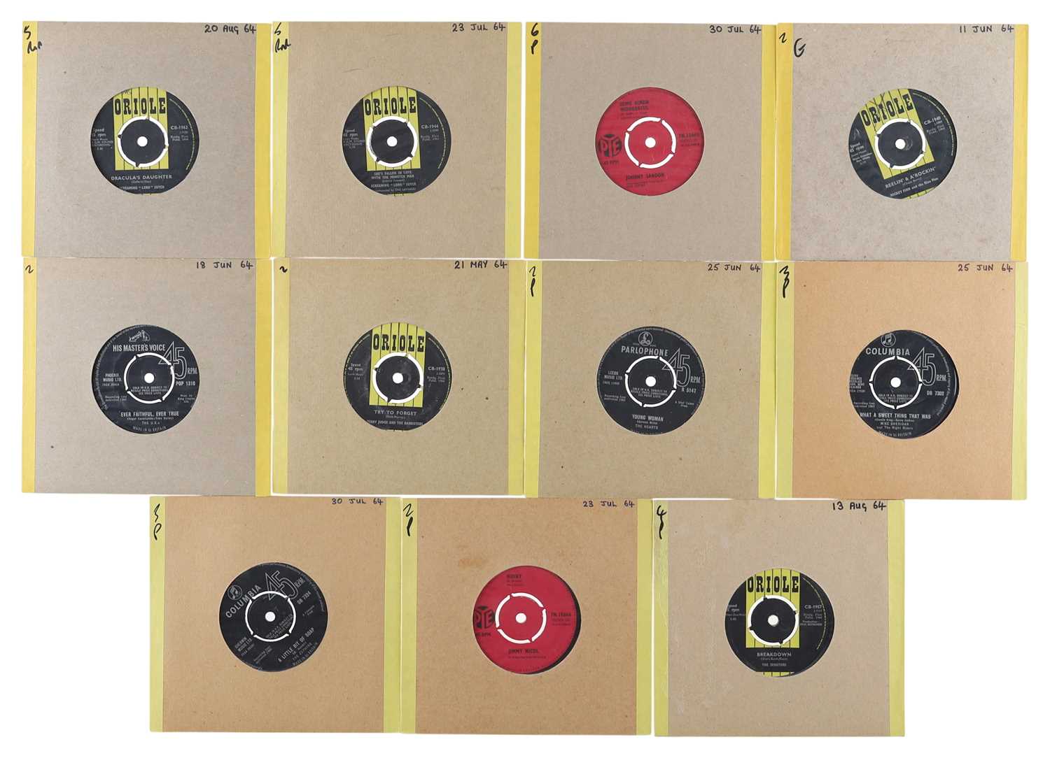 Lot 73 - 60'S UK POP, GARAGE, R&R 7" PACK - SCREAMIN LORD SUTCH, JOHNNY SANDON + MORE