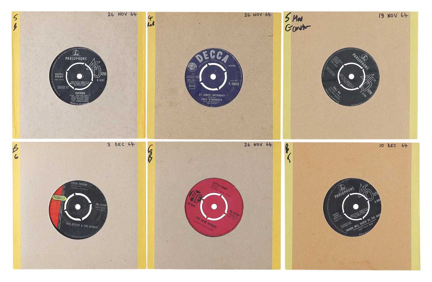 Lot 82 - 60'S UK POP & BEAT 7" PACK - RORY STORM, COPS 'N ROBBERS, THE CONTRASTS