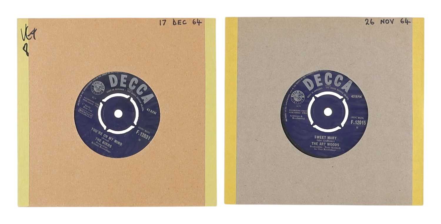 Lot 83 - 60'S UK DECCA 7" PACK, BRITISH BEAT RARITIES - THE ART WOODS, THE BIRDS