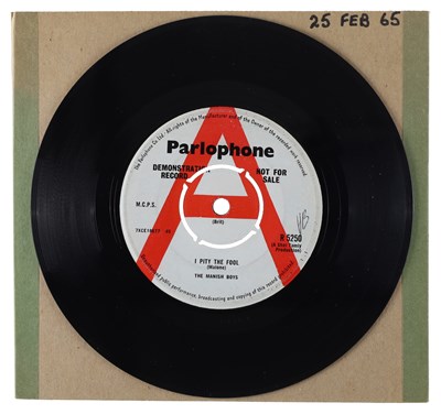 Lot 87 - THE MANISH BOYS – I PITY THE FOOL UK PARLOPHONE 7” DEMO (R 5250)