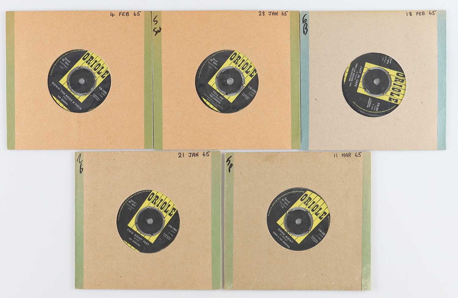 Lot 90 - UK ORIOLE LABEL 7" RARITIES - THE QUAKERS, THE TERMITES + MORE