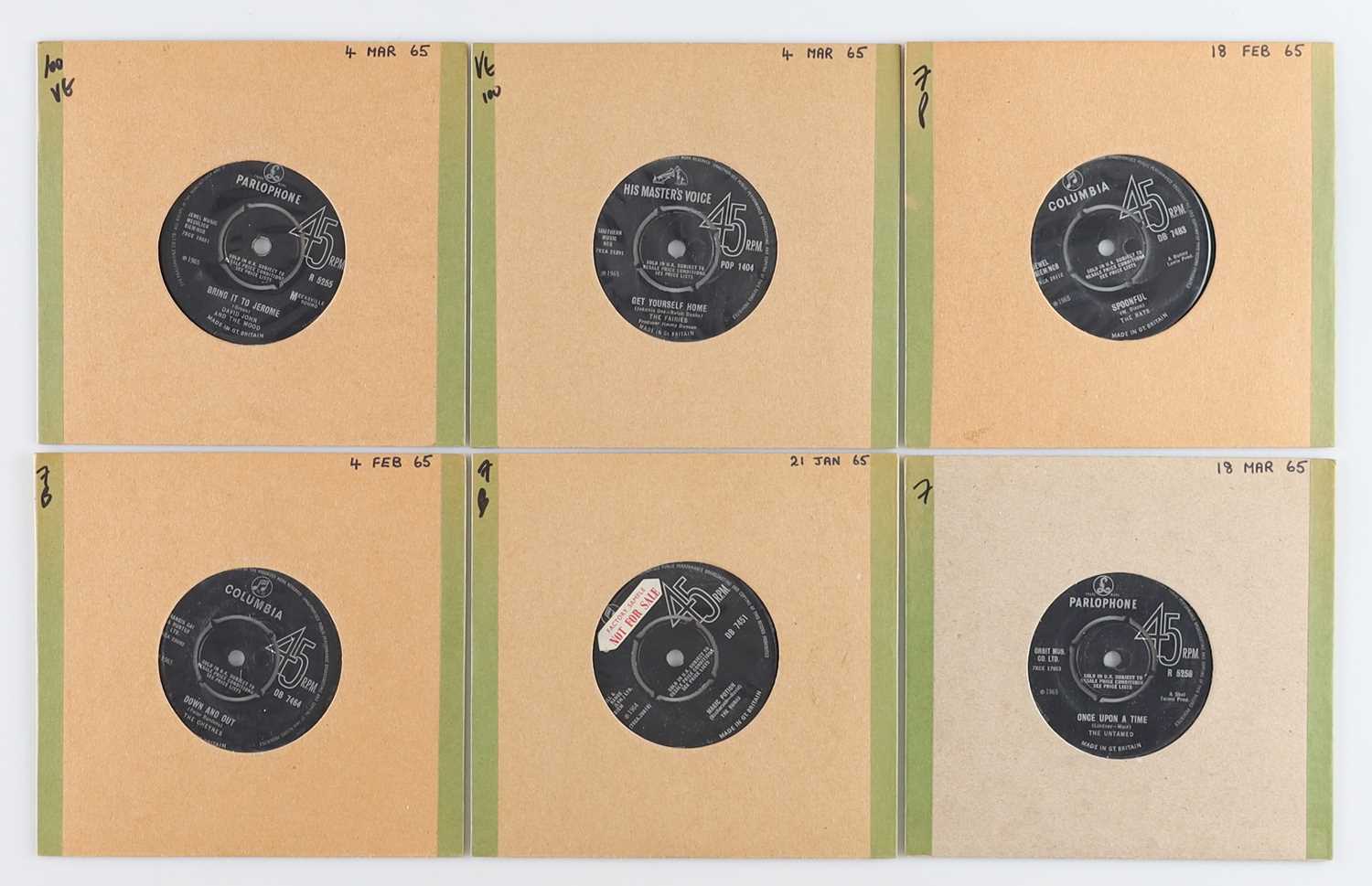 Lot 94 - UK 60'S MOD BEAT GARAGE RARE 7" PACK - DAVID JOHN, THE FAIRIES, THE RATS
