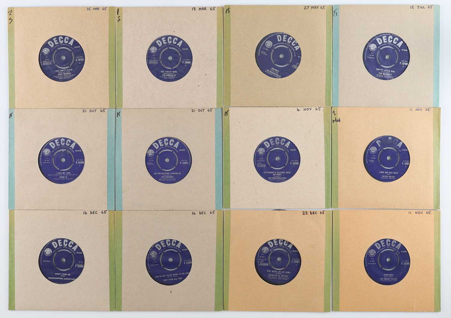 Lot 114 - UK 60'S DECCA 7" COLLECTION - JANIE MARDEN, THE EMERALDS, THE MISSION BELLES