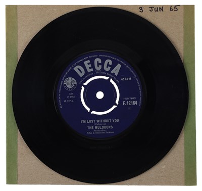 Lot 122 - THE MULDOONS – I'M LOST WITHOUT YOU UK DECCA 7” (F.12164)
