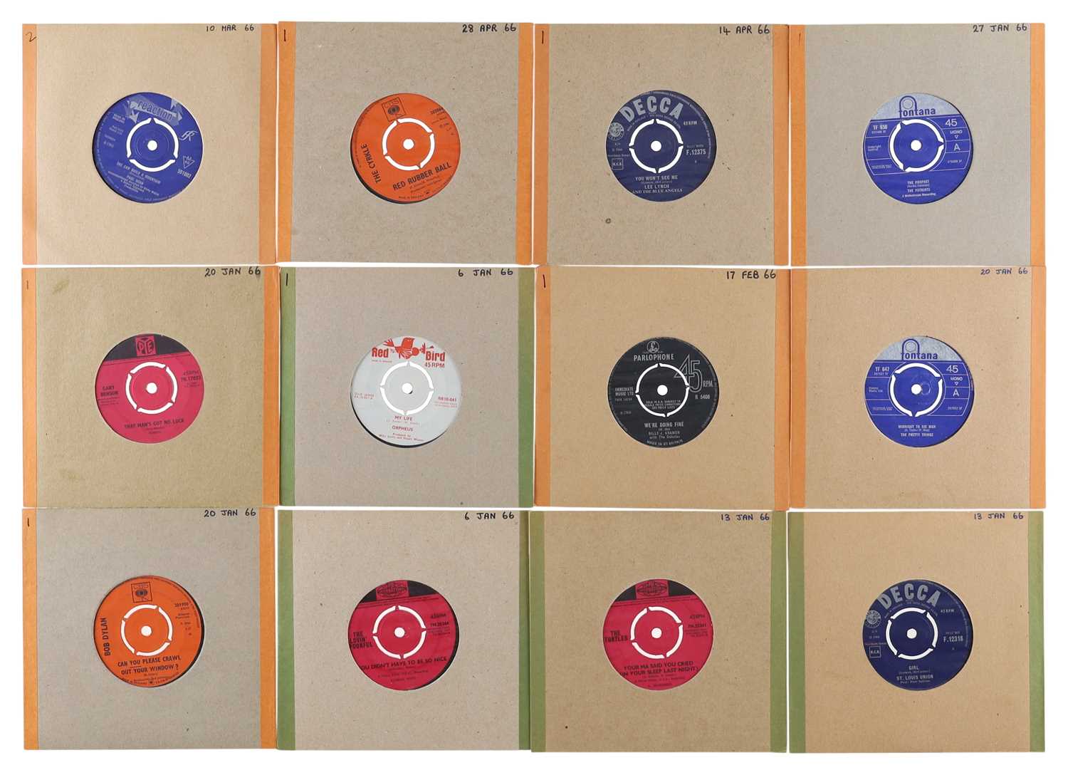 Lot 145 - 60'S POPSIKE, ROCK, BEAT 7" COLLECTION - THE CYRKLE, PATRIOTS, PRETTY THINGS