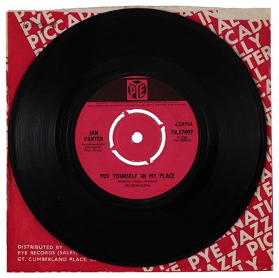 Lot 204 - JAN PANTER – PUT YOURSELF IN MY PLACE UK PYE 7” (7N.17097)