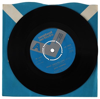 Lot 207 - JACK HAMMER – WHAT GREATER LOVE UK UNITED ARTISTS 7” DEMO (UP 35029)