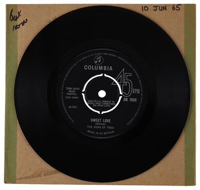 Lot 227 - THE SONS OF FRED – SWEET LOVE UK COLUMBIA 7” (DB 7605)