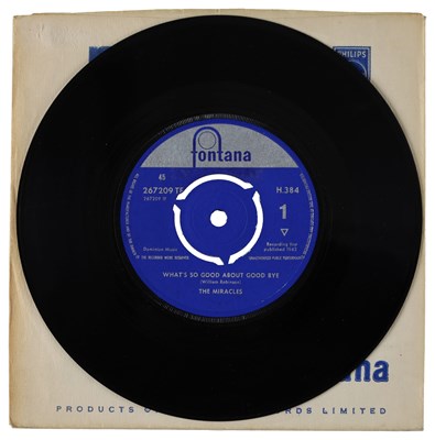 Lot 251 - THE MIRACLES – WHAT'S SO GOOD ABOUT GOODBYE UK FONTANA 7” (267209 TF)