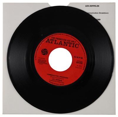 Lot 284 - LED ZEPPELIN – COMMUNICATION BREAKDOWN UK ATLANTIC 7” (584269)