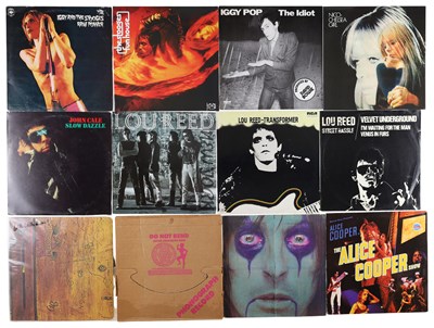 Lot 116 - U.S ROCK, GARAGE, GLAM LP COLLECTION INCLUDING IGGY POP, ALICE COOPER