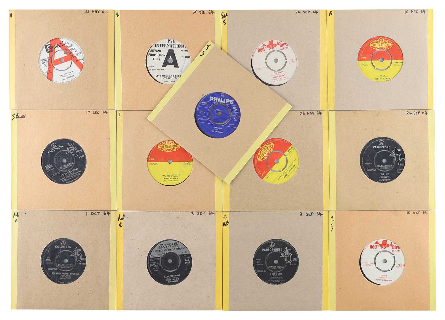 Lot 68 - 60'S SOUL, SKA & BLUES 7" PACK - BYRON LEE, PINK PEOPLE, CHUCK JACKSON