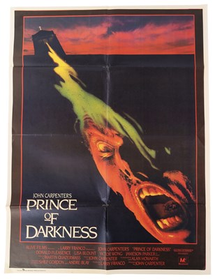 Lot 59 - JOHN CARPENTER - PRINCE OF DARKNESS PAKISTANI FILM POSTER.