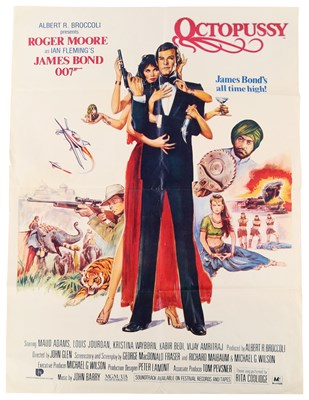 Lot 62 - JAMES BOND  - OCTOPUSSY (1983) - ORIGINAL PAKISTANI FILM POSTER.