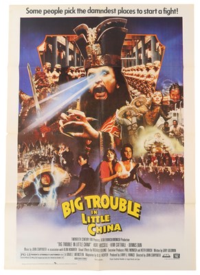 Lot 63 - BIG TROUBLE IN LITTLE CHINA (1986) - ORIGINAL PAKISTANI FILM POSTER.