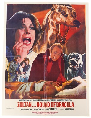 Lot 67 - HORROR - 'ZOLTAN..HOUND OF DRACULA' ORIGINAL PAKISTANI FILM POSTER.