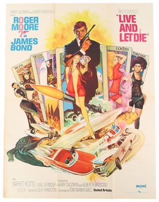 Lot 74 - JAMES BOND - LIVE AND LET DIE (1973) - ORIGINAL PAKISTANI FILM POSTER.