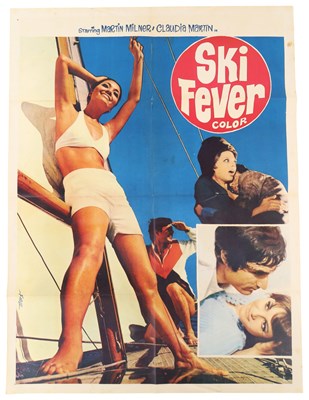 Lot 76 - SKI FEVER (1966) - ORIGINAL PAKISTANI FILM POSTER.