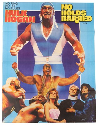 Lot 77 - WRESTLING - HULK HOGAN IN 'NO HOLDS BARRED' - ORIGINAL PAKISTANI FILM POSTER.