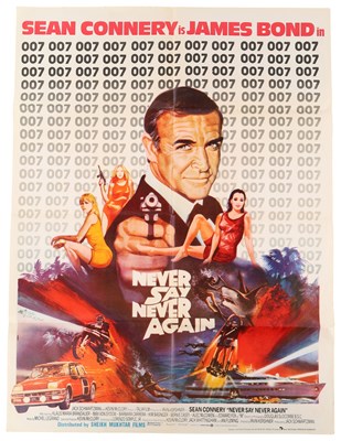 Lot 78 - JAMES BOND - NEVER SAY NEVER AGAIN (1983) - ORIGINAL PAKISTANI FILM POSTER.
