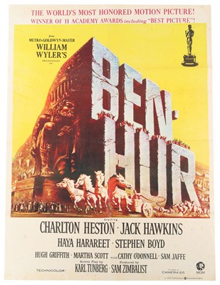 Lot 79 - BEN HUR (1959) - ORIGINAL PAKISTANI FILM POSTER.