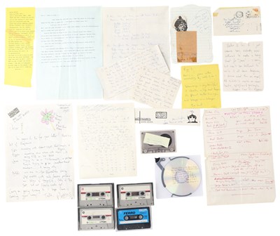 Lot 415 - POST-PUNK HISTORY - SWELL MAPS - LARGE COLLECTION OF HANDWRITTEN CORRESPONDENCE/CASSETTES AND MORE.