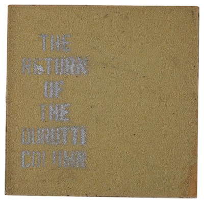 Lot 1 - THE DURUTTI COLUMN - 'RETURN OF THE DURUTTI COLUMN' LP - SANDPAPER SLEEVE + FLEXI