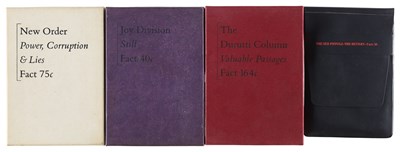 Lot 3 - FACTORY REC - CASSETTE BOXES - NEW ORDER, JOY DIVISION, DURUTTI COOLUMN, SEX PISTOLS