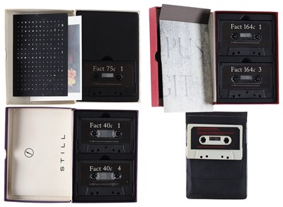 Lot 3 - FACTORY REC - CASSETTE BOXES - NEW ORDER, JOY DIVISION, DURUTTI COOLUMN, SEX PISTOLS