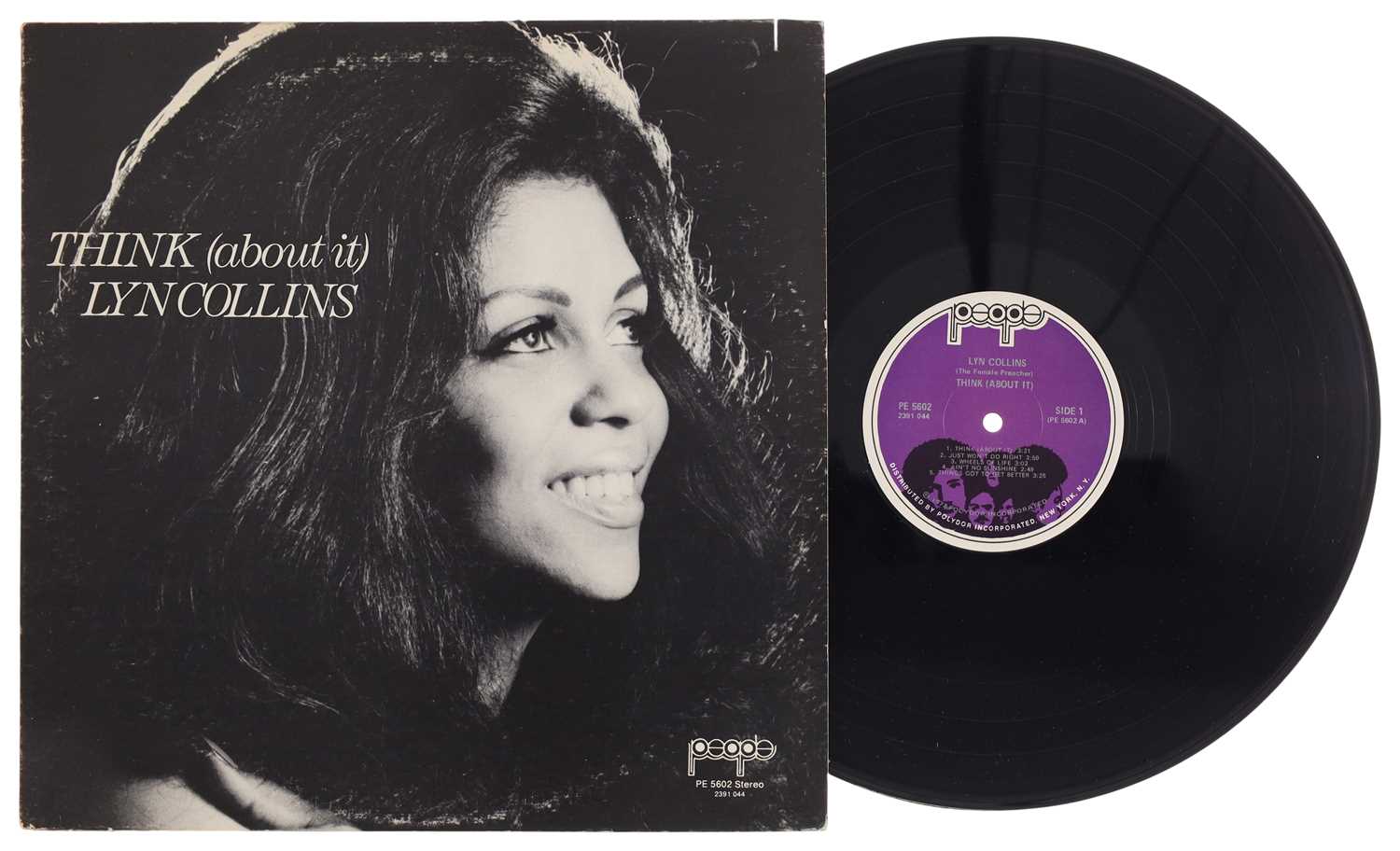 Lot 41 - LYNN COLLINS - 'THINK (ABOUT IT)' LP - USA 1972, PEOPLE RECORDS