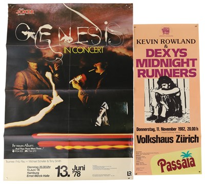 Lot 96 - 1980S GERMAN CONCERT POSTER COLLECTION - CLASSIC ROCK AND POP - CLAPTON / DIRE STRAITS ETC.