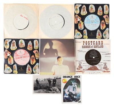 Lot 139 - POSTCARD RECORDS 7" PACK, RARITIES, FEXIS, WHITE LABELS + MORE!