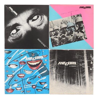 Lot 145 - THE CURE 7" PACK, UK ORIGINAL SINGLES ON FICTION