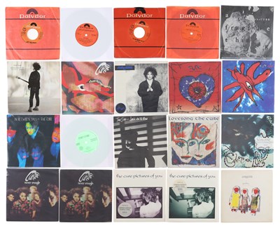 Lot 146 - THE CURE 7" SINGLES COLLECTION, UK RELEASES WITH OVERSEAS RARITIES