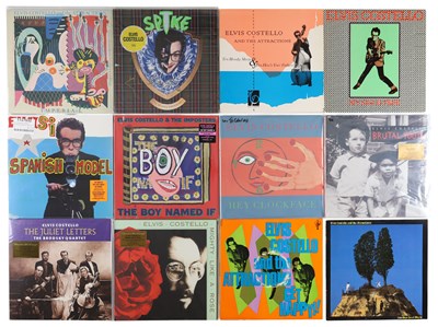 Lot 121 - ELVIS COSTELLO LP COLLECTION INCLUDING SIGNED LP