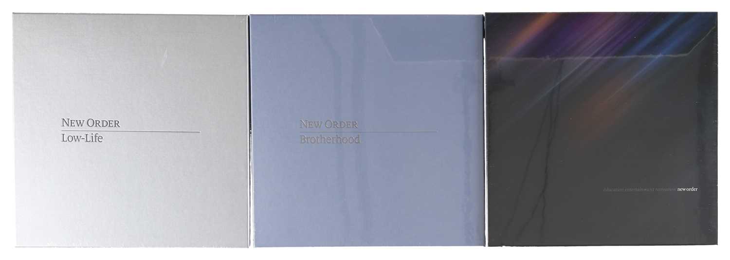 Lot 21 - NEW ORDER LTD SETS: EDUCATION ENTERTAINMENT RECREATION, BROTHERHOOD, LOW-LIFE