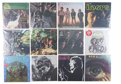 Lot 128 - MODERN PRESSINGS OF 60'S LP'S INCLUDING THE BEACH BOYS, THE DOORS