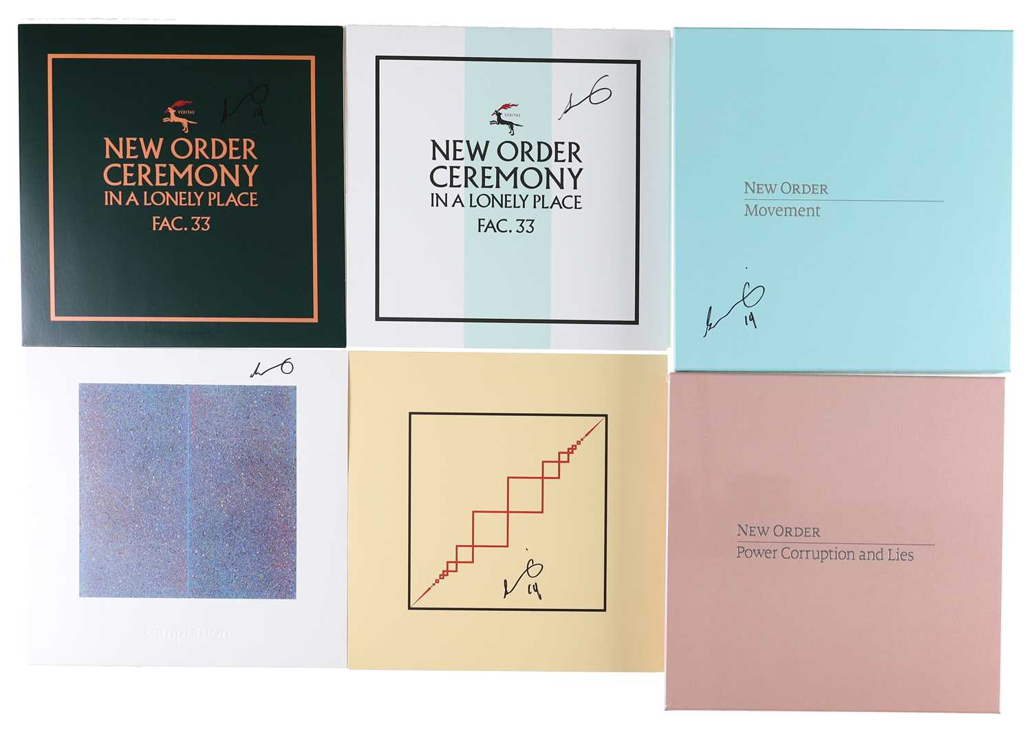 Lot 22 - NEW ORDER REPRESS 12"S SIGNED BY STEPHEN MORRIS + BOXSETS