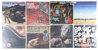 Lot 326 - ROCK LEGENDS MODERN LP PRESSINGS INCLUDING JJ CALE AND ERIC CLAPTON, MARK KNOPFLER