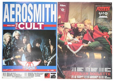 Lot 98 - GERMAN CONCERT POSTER COLLECTION - HARD ROCK INC MEGADETH / SCORPIONS ETC.